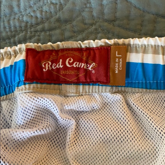 Red camel swim trunks - Picture 4 of 4